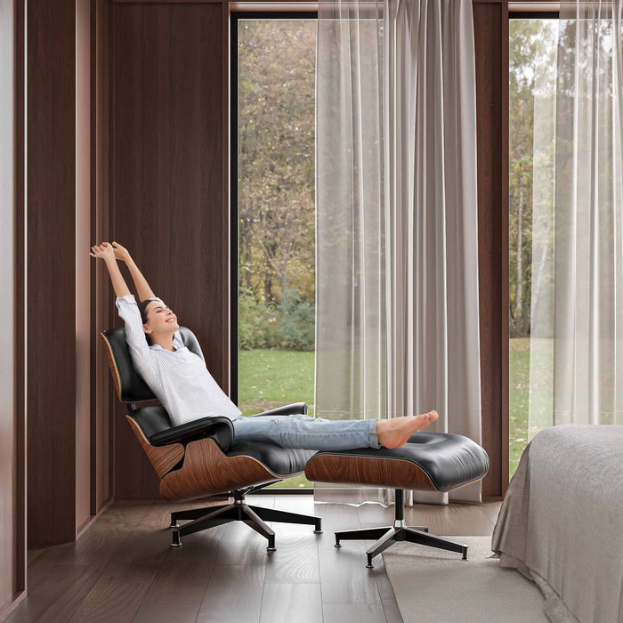 Tall size Lounge Chairs Living Room Chair Sofa Genuine Leather Office Chair for bedroom