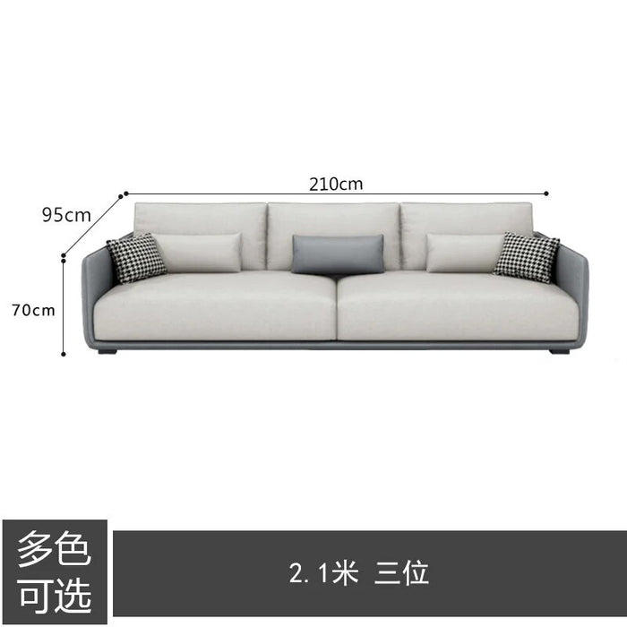 Modern Minimalist Modular Latex Fabric Sofa ,Small Apartment Living Room Couch
