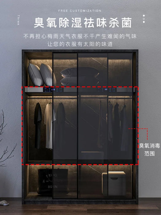 Smart disinfection, deodorization, and drying of wardrobes for home use,light luxury customization,minimalist wardrobe