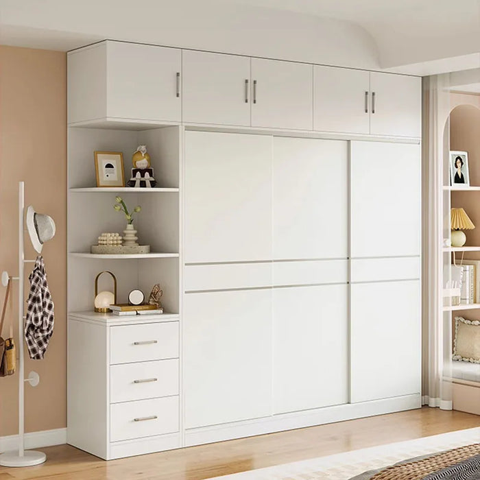Luxury Wooden Wardrobes Bedroom Clothes Modern Simple Nordic Cabinets Free Shipping Display Armario De Ropa Salon Furnitures