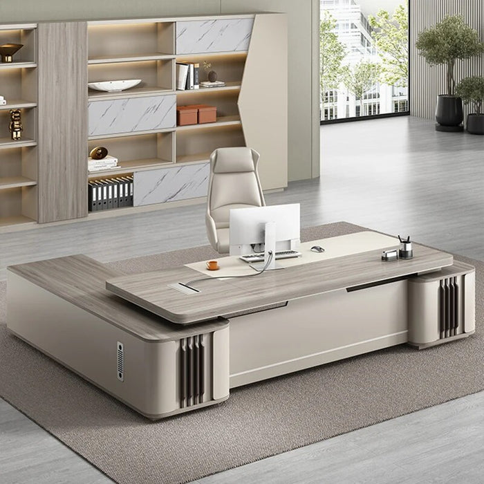 Standing Storage Office Desk Reception L Shaped Drawers Corner Conference Computer Desks Floor Luxury Mesa Escritorio Furniture