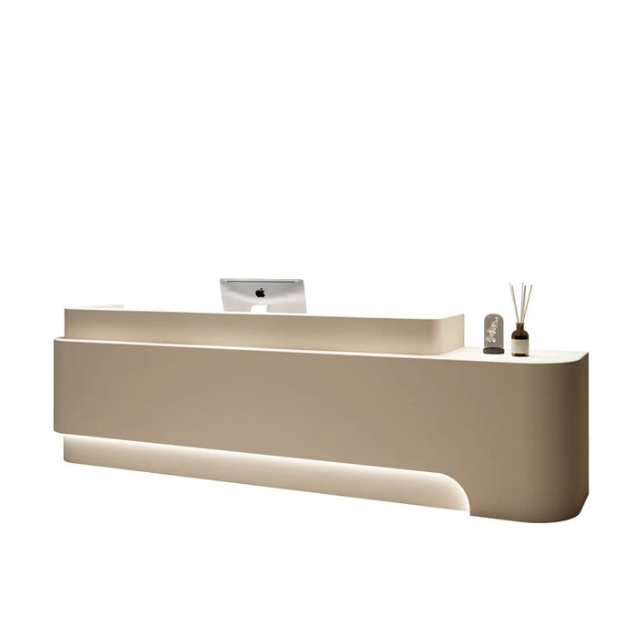 Gym Luxury Reception Desk Modern White Restaurant Barbershop Banco Reception Desk Office Comptoir De Caisse Luxury Furniture