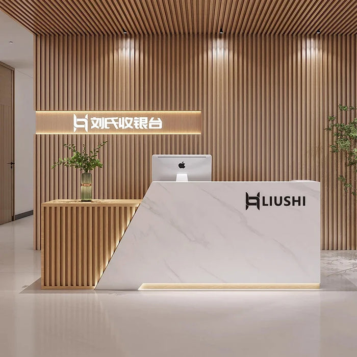Banco Console Store Reception Desk Simple Cabinet Cashier Table Standing Reception Desk Front Desk Mostrador Room Furniture