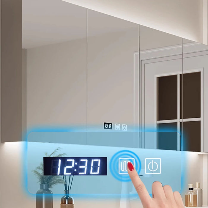 Furniture Skin Sensor Bathroom Vanity Cabinet With Sink And Mirror Integrated Arc Washing Table Combination To Wash