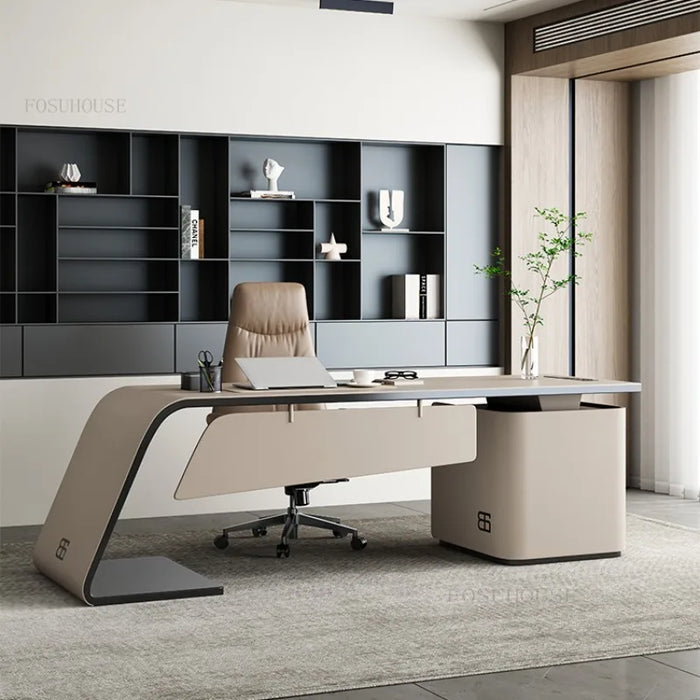 Luxury Boss Office Desks Minimalist Work Desk Corner Executive Table Home Study Desktop Computer Table Office Furniture