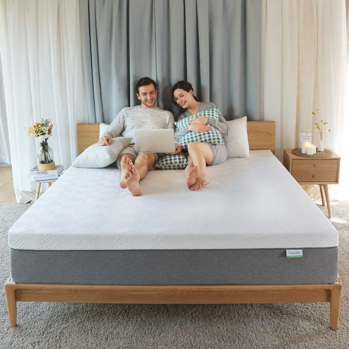 12 Inch Gel Memory Foam Mattress for Cool Sleep & Pressure Relief Folding Sofa Bed Base Queen Size Mattress Bliss Freight Free