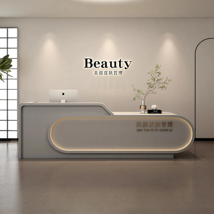 Lectern Reception Desk Wooden Computer Coffee Vanity Service Desk Church Pulpit Gaming Scrivania Ufficio Lavoro Office Furniture