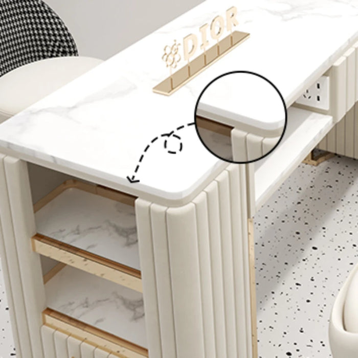 Nordic Design Nail Tables Simple Square Minimalist Manicure Tables Speciality Modern Maniküre Tisch Nail Salon Furniture CM50ZJ