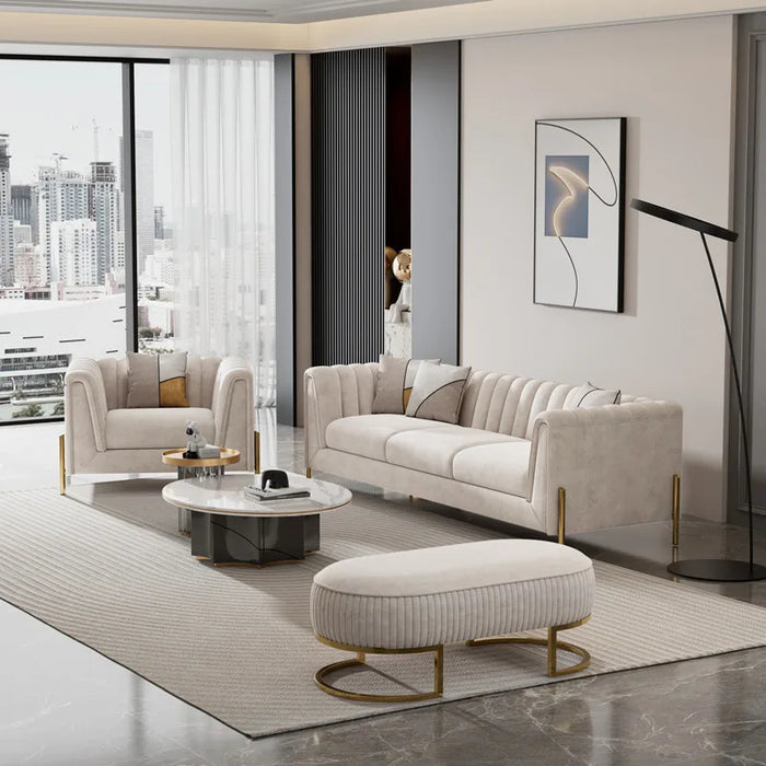 Light luxury velvet cloth sofa small household modern simple American science and technology cloth Nordic living room sofa
