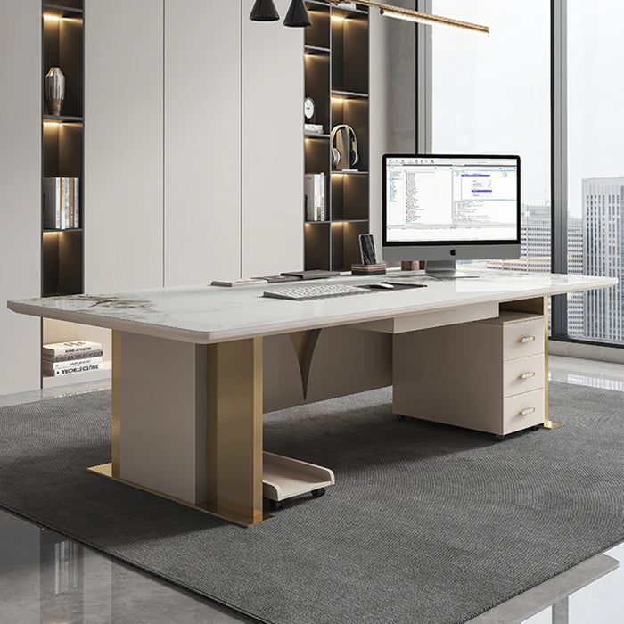 Study Gaming Computer Desks Executive Table Pc Writing Standing Desk Writing Drawers Escritorios De Oficina Office Supplies