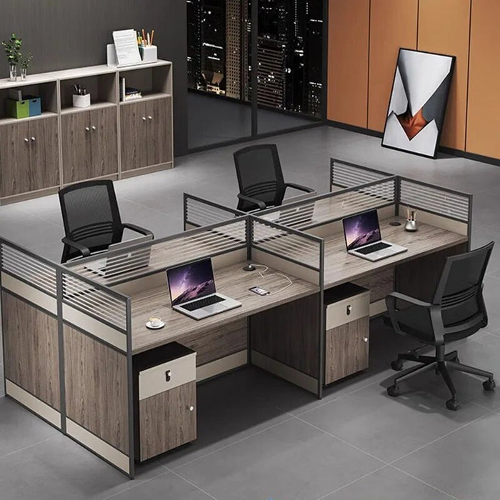 Drawers Reception Office Desk Bookshelf Standing Storage Shelf Computer Desks Setup Simple Mesa De Computador Modern Furniture