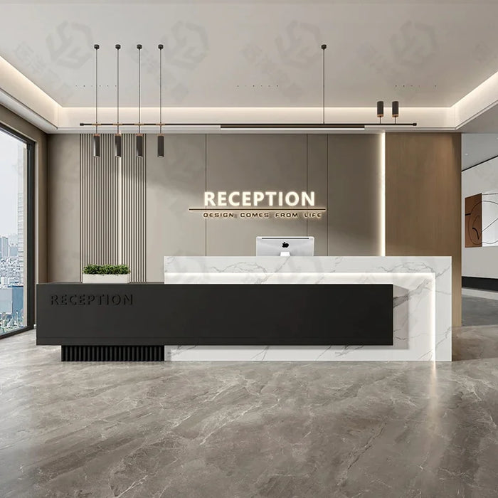 Cash Office Reception Desk Stand Podium Store Simple Reception Desk Luxury Cashier Table Recepcion Mostrador Hotel Accessories