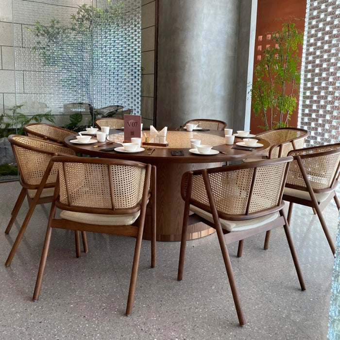 Clubhouse Electric Dining Tables Rock Panerock Panel Combination Large Hotel Dining Tables Mesa Comedor Kitchen Furniture QF50DT