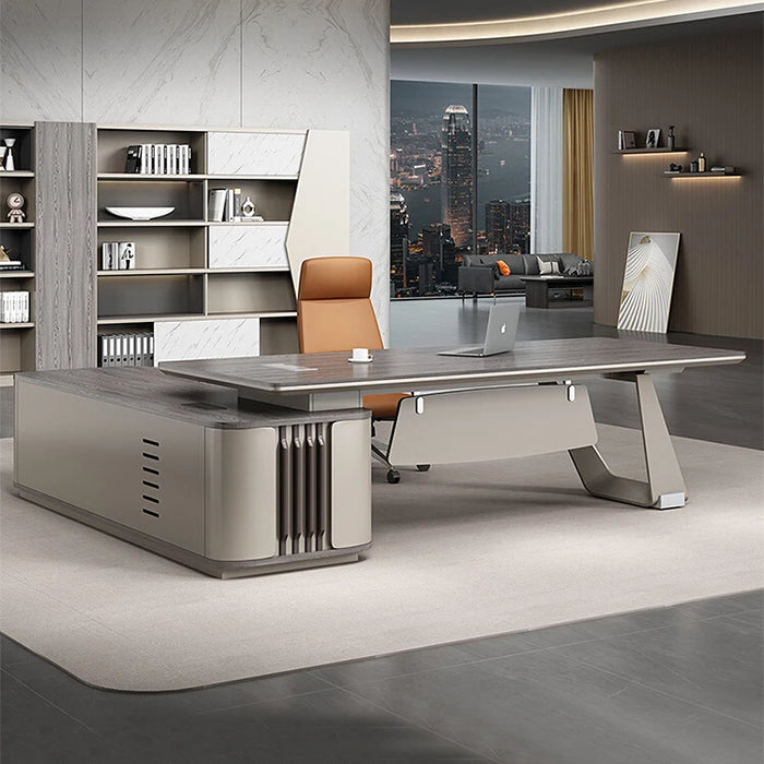 Luxury Executive Office Desk Conference Monitor Gaming Writing Office Desk Italian Mesa Para Compuatador Modern Furniture