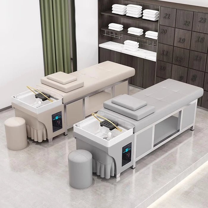 Japanese Shampoo Bed Wash Hair Comfort Massage Water Circulation Head Hair Therapy Lit Shampooing Spa Salon Equipment MQ50SC