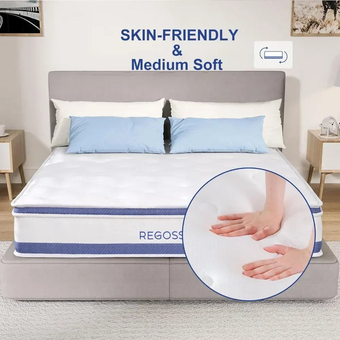 10 Inch Hybrid Mattress in a Box Full Size Mattress Matress Bed Mattresses Mattresses for Sleeping Twin Queen King Bedroom Home