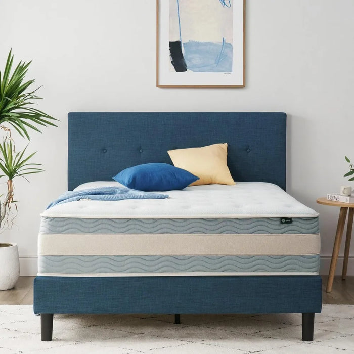 12 Inch Cooling Comfort Support Hybrid Mattress, Fiberglass Free, Medium Plush,Certified Safe Foams & Fabric,King Mattress