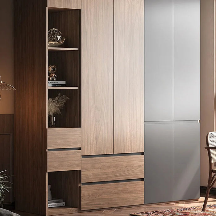 Bedroom Wardrobes Dressers Rack Drawers Modular Room Divider Wardrobe Garment Standing Armoires De Vetement Salon Furniture
