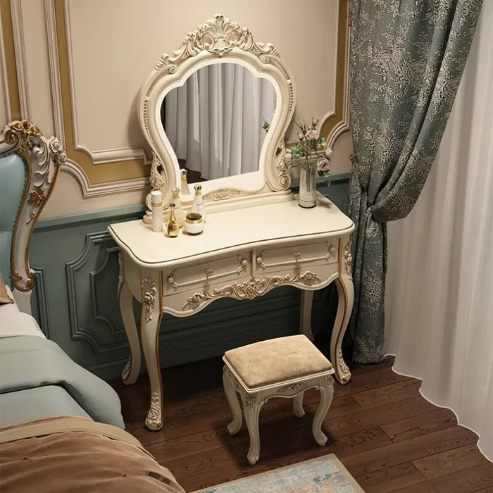 Nordic Luxury Vanity Tables Storage Cabinet Makeup Vintage Vintage Vanity Tables Cosmetic Tavolo Trucco Home Furniture WZ50VT