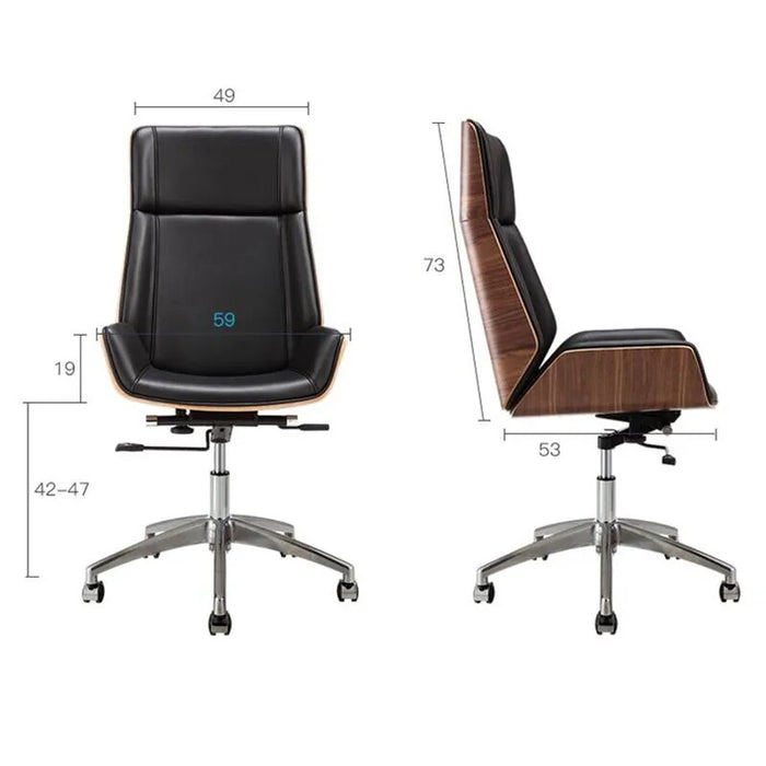 Makeup High-Back Bentwood Swivel Office Computer Chair Micro Fiber Practical Leather Office Chaise Coiffeuse Home Furniture