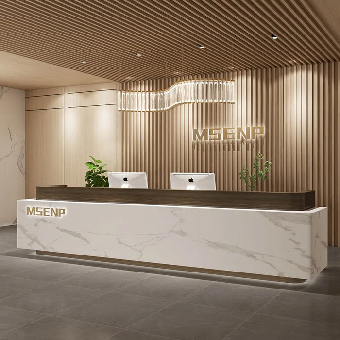 Counter Shop Reception Desks Table Luxury Modern Office Information Reception Desks Lectern Mueble Para Negocio Luxury Furniture