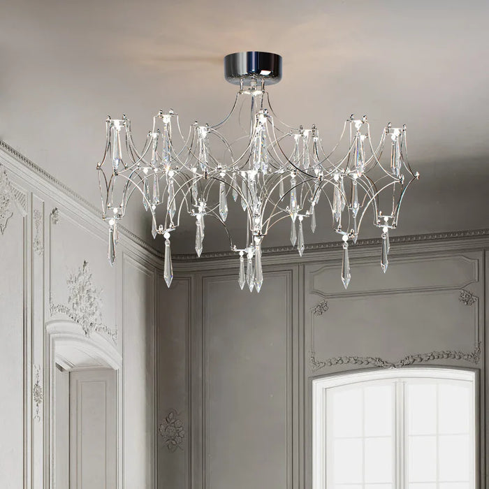 Crystal Chandelier Modern Pendant Light For Living Dining Room Bedroom Hanging Lamps For Ceiling Home Decor Lighting Chandelier