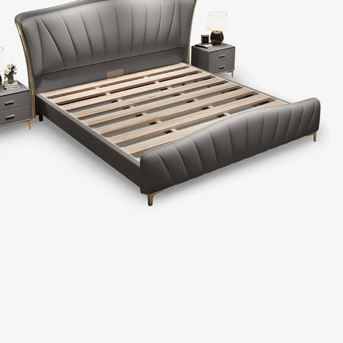Luxury Bedroom Bed Quilts Aesthetic Modern Elastic Frame Double Beds Two Place Camas De Dormitorio Garden Furniture Sets