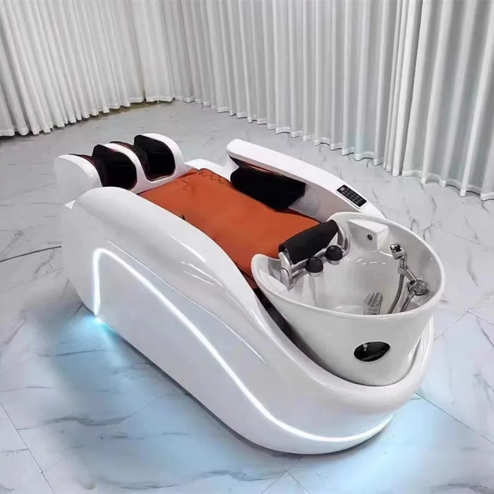Head Massager Shampoo Chair Stylist Luxury Hairstylist Shampoo Chair Basin Reclining Electronic Full Relaxing Cadeira Furniture