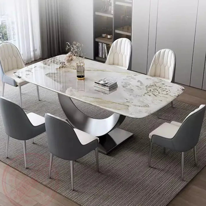 Luxury Simple Dining Table Nordic Minimalist Home Kitchen Dining Table Modern Style Mesas De Comedor Garden Furniture Sets