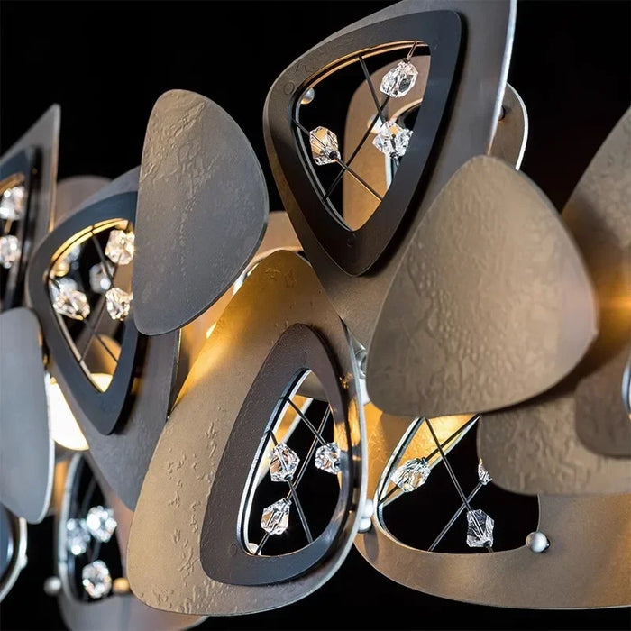 Novelty Postmodern LED Chandelier Dining Living Room Creative Long Hanging Light Restaurant Bar Cafe Crystal Luxury Pendant Lamp