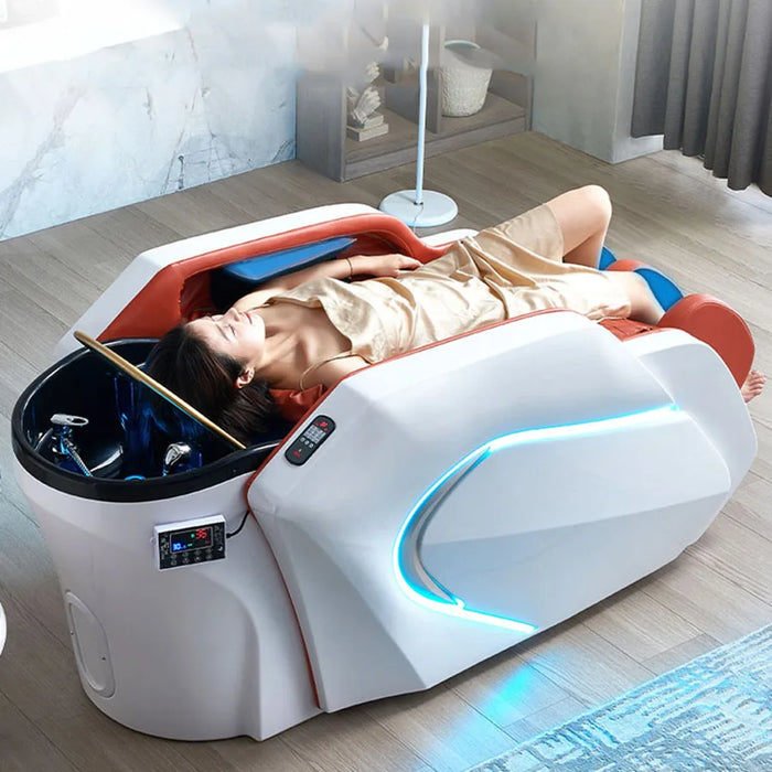 Luxury Washing Hair Shampoo Chair Massager Head Spa Bed Shampoo Chair Stylist Electronic Massage Full Relaxing Stoelen Hair Spa