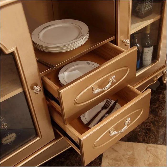 four door wardrobe modern  European whole wardrobe French bedroom  furniture wardrobe p10099