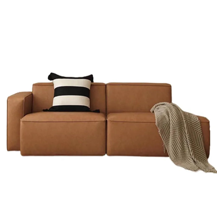 Comfortable Brown Leather Sofa Designer Longue Modern Cover Modern Living Room Sofa Unusual Relax Canape Salon Bedroom Furniture