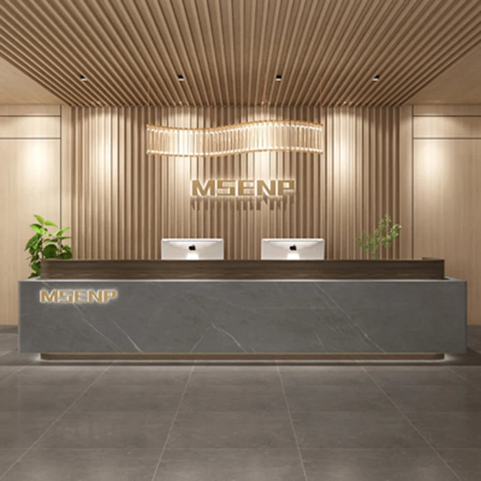 Shop Cashier Reception Counter Desk Modern Beauty Salon Cash Bar Counter Retail Shop Spa Mostrador Oficina Office Furniture