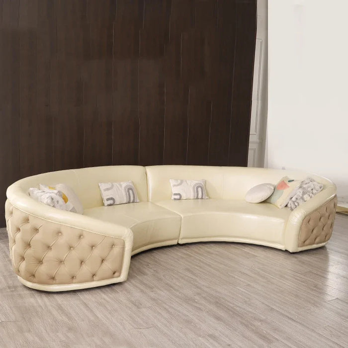 Sectional Modern Living Room Sofas Corner Bubble Curved Leather Living Room Sofas Nordic European Sofas Camas Home Furniture
