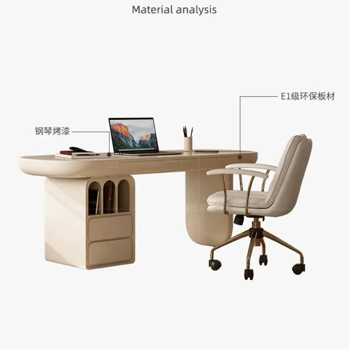 French Write Office Desks Modern Study Simplicity Household Office Desks Design Desktop Mesa Escritorio Working Equipment QF50OD