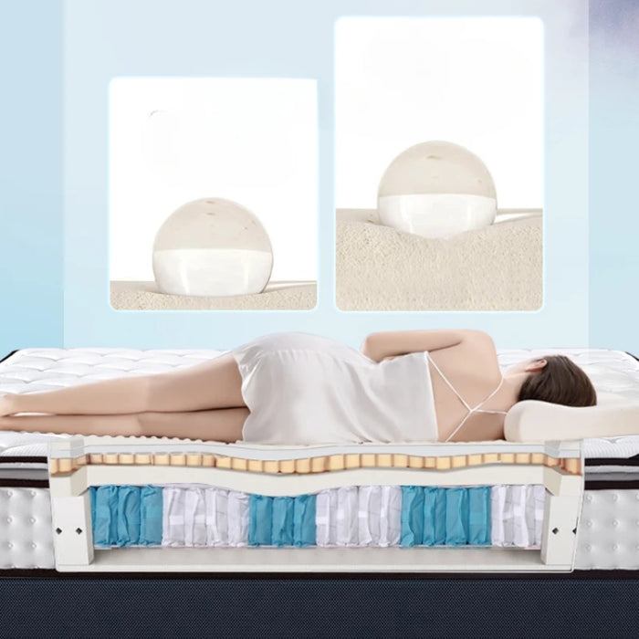 Spring Slim Latex Mattresses Hotel High Quality Queen Size Salon Mattresses Sleeping Floor Colchones Matrimoniales Furniture