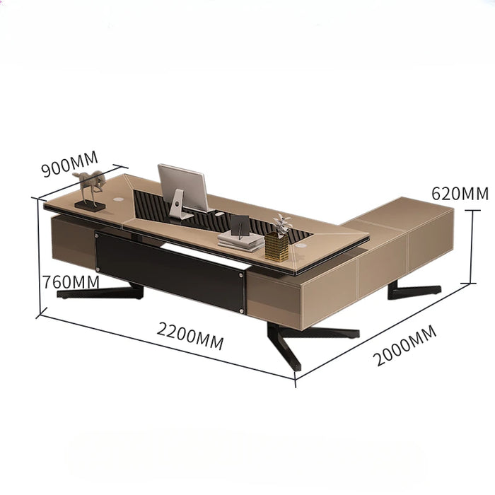 Meeting Luxury Office Desks Reception Desktop Conference Executive Workbench Modern Console Scrivania Con Cassetti Furniture