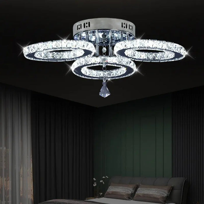 Crystal Ceiling Lamps Living Room Home Luminaire Modern Ceiling Chandeliers for Bedroom Restaurant Lighting Fixtures Plafonniers