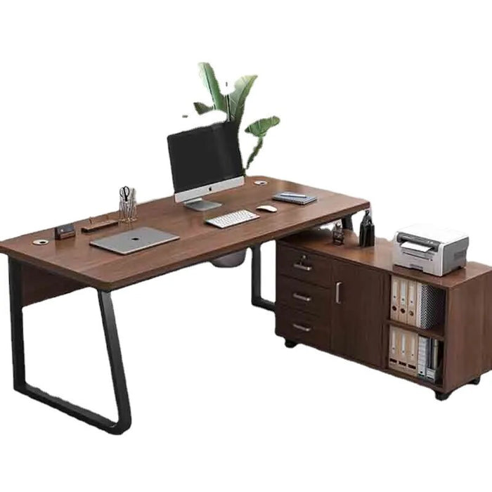 Monitor Working Office Desk Conference Wooden Keyboard Reception Office Desk Standing Mobile Scrivania Ufficio Lavoro Furnitures