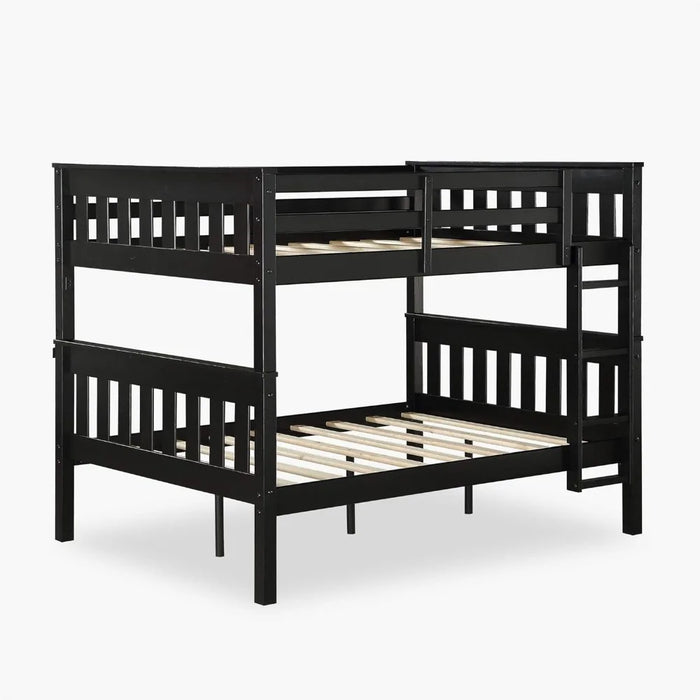 Dorel Living Moon Full USB Port, Black bunk Bed