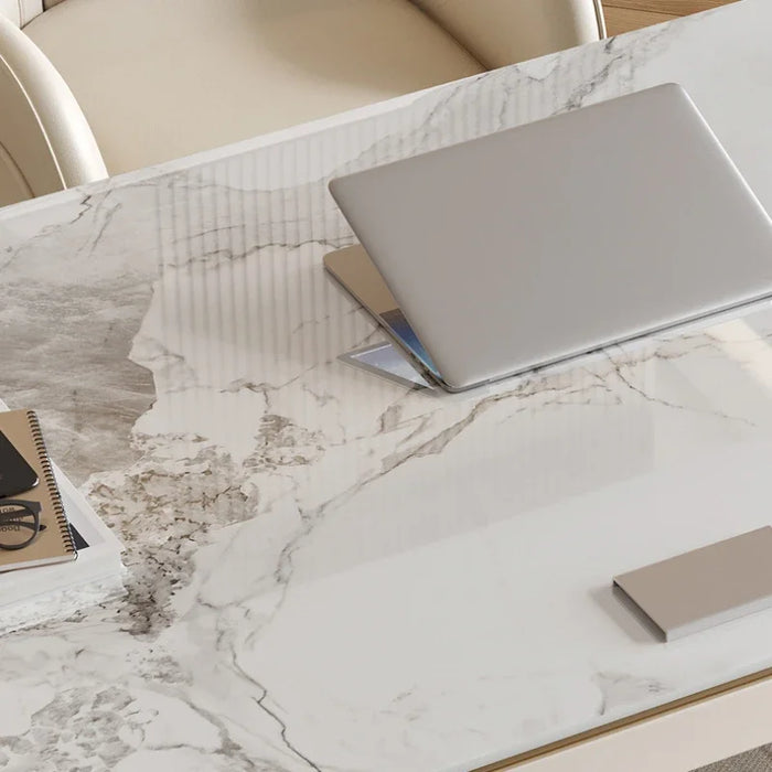 Light Luxury Slate Office Desks Simplicity Computer Advanced Sense Office Desks Household Bureau Meuble Work Furniture QF50OD
