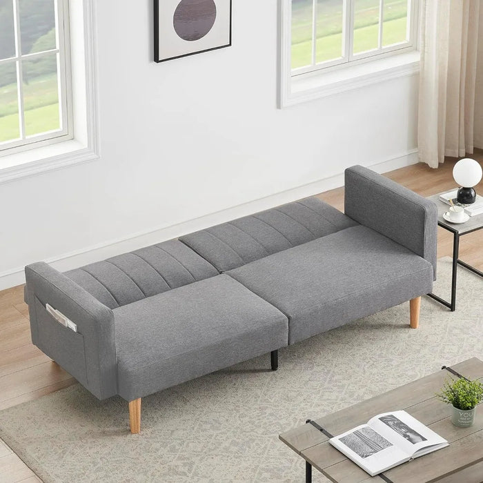Sofa Bedroom Living Room Sofas Compact and Stylish Futon Linen Sofa Bed for Small Spaces Foldable Furniture Home