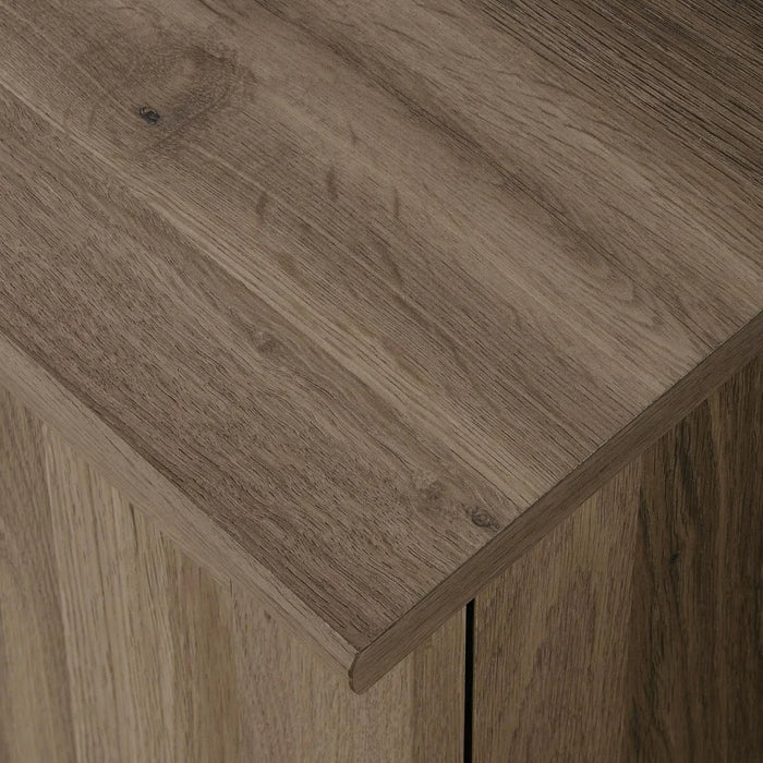 Sauder Harbor View Computer Desk, Salt Oak finish office desk
