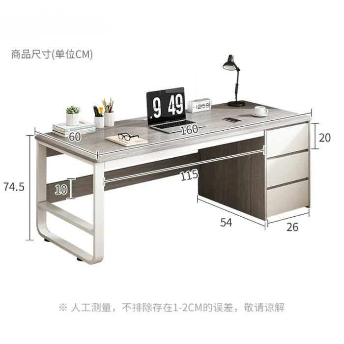 Laptop Clerk Office Desk Executive Reception Drawer Storage Office Desk Simplicity Wood Escritorio Ordenador Furniture QF50OD