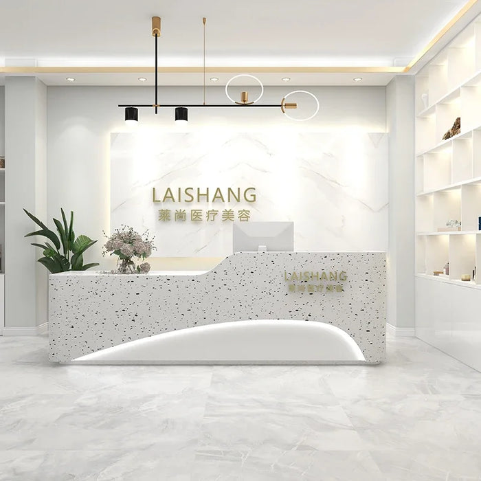 Gigant Cashier Reception Desks Computer Corner Shop Mobile Front Desk Luxury Modern Mesa De Escritorio Beauty Salon Furniture