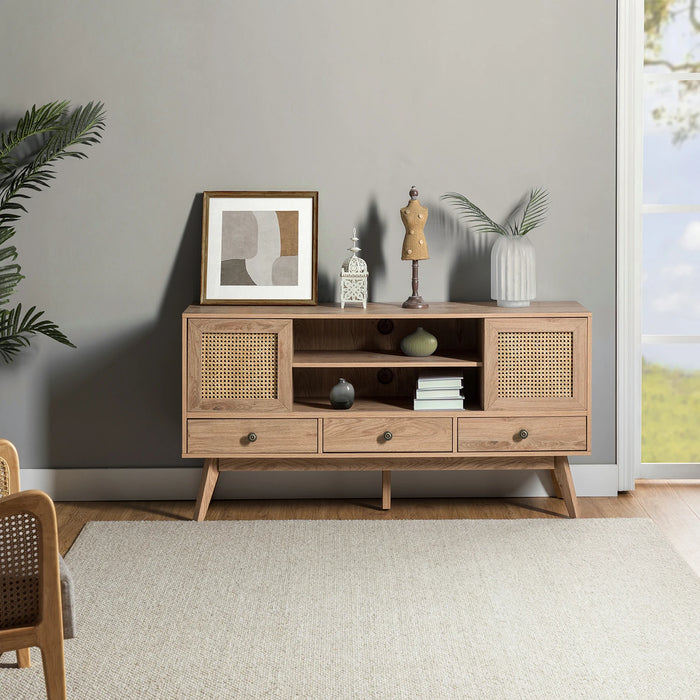TV Stand with Two Doors for TVs up to 65"