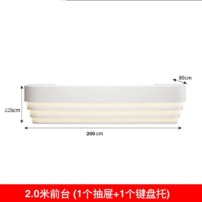 Consul Churches Reception Desks Beauty Study Standing Reception Desks Information Drawer comptoir caisse Office Furniture WJ25XP