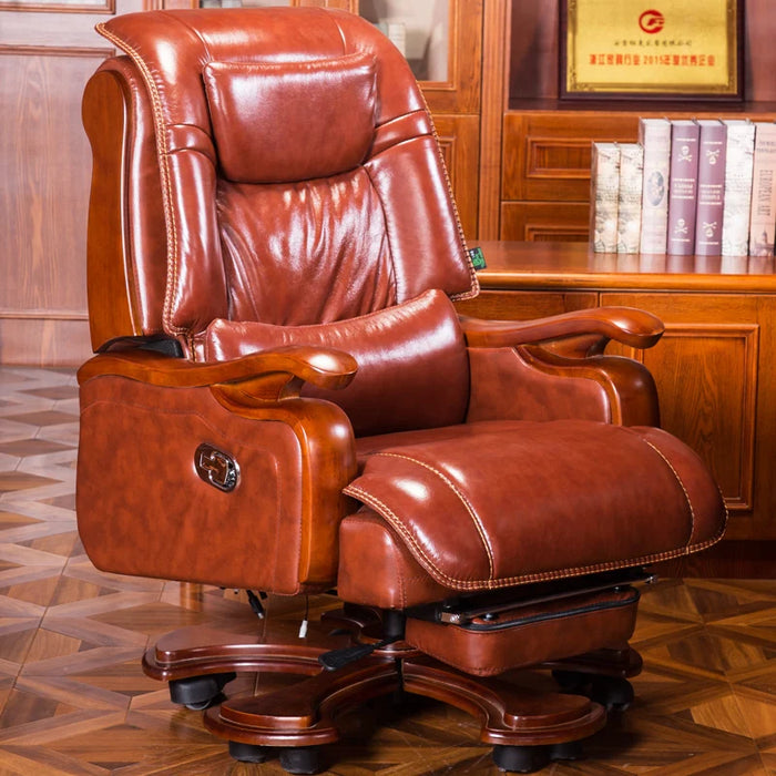 Leather Gamer Office Chairs Computer Recliner Nordic Office Chairs Executive Reading Modern Sedie Da Ufficio Furniture WSW30XP