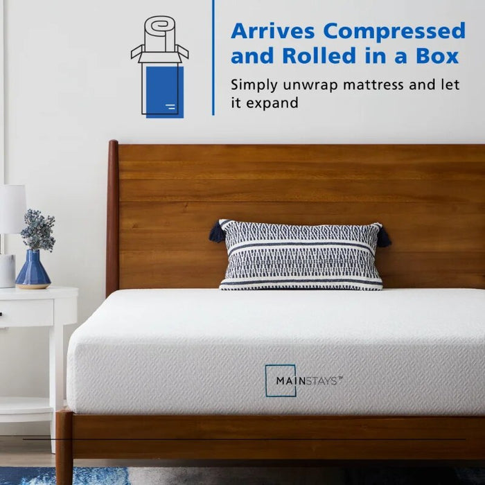 Mainstays 10" Memory Foam Mattress, Full bedroom furniture  matress
